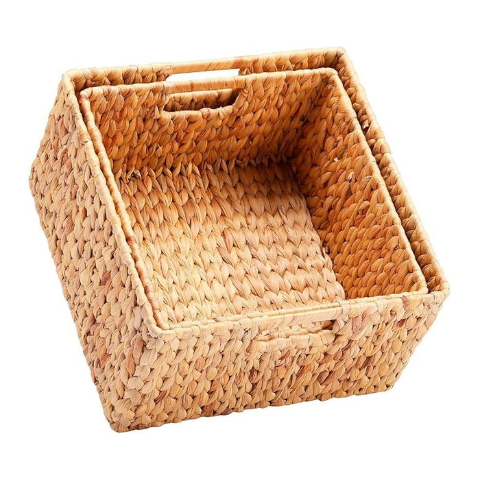 HOONEX Water Hyacinth Storage Baskets
