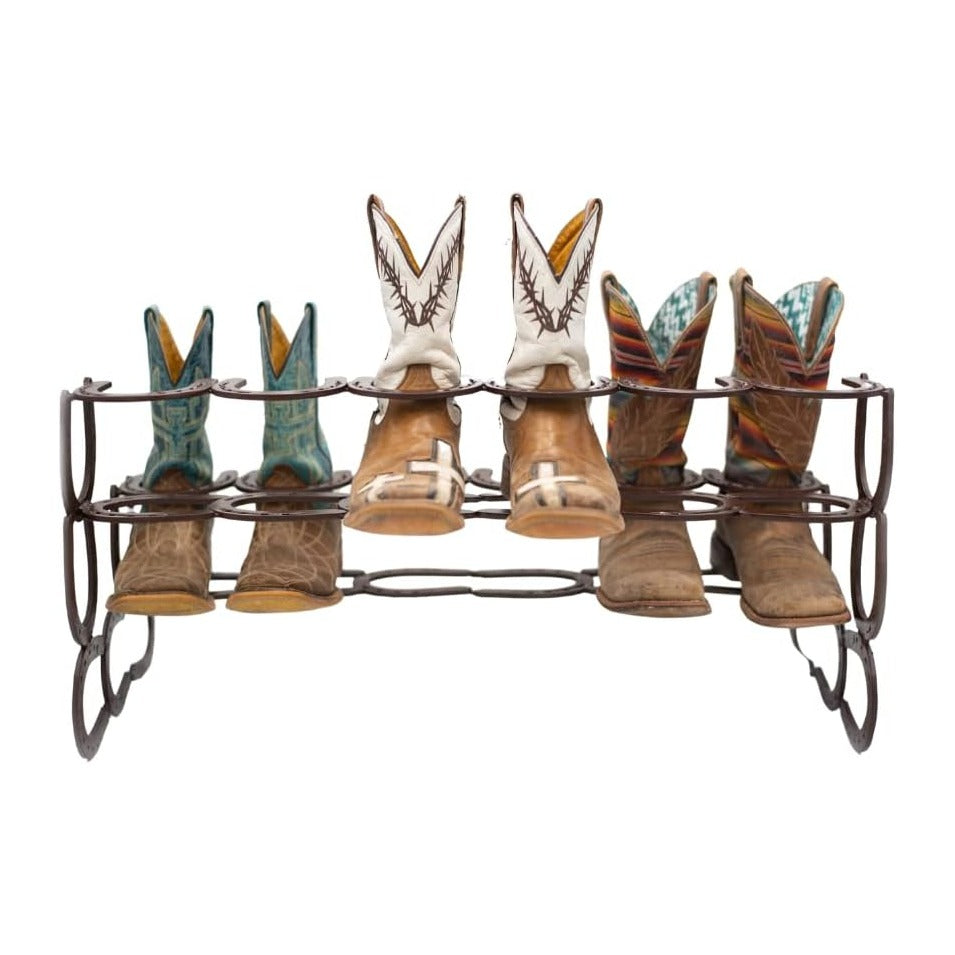 Horseshoe Boot Rack