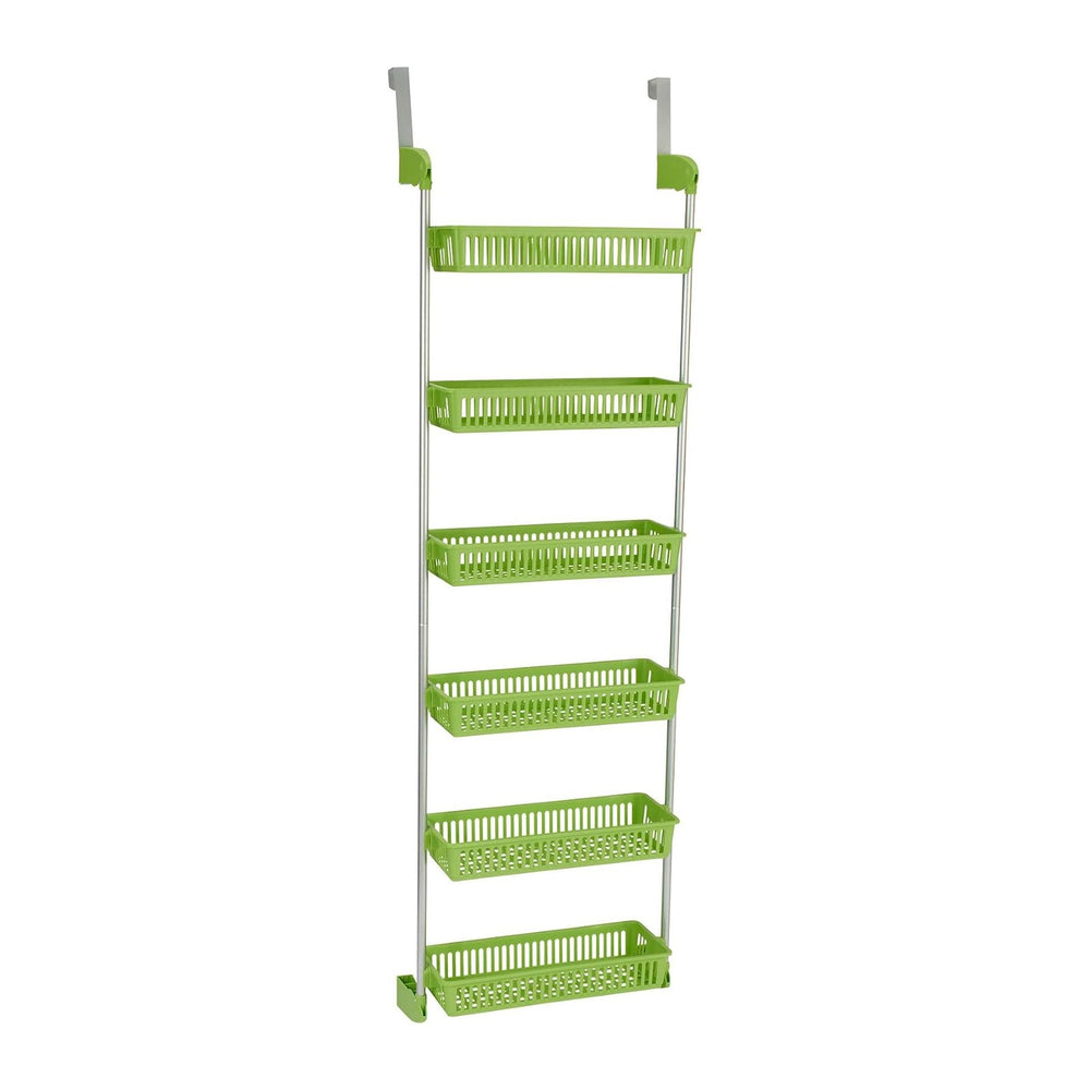 Household Essentials 6-Tier Basket Over-The-Door Organizer, Lime