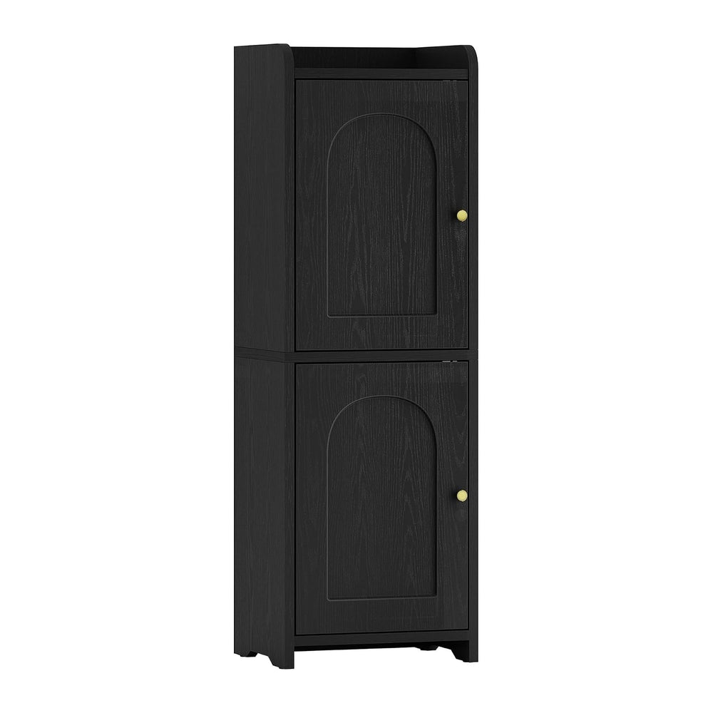 Hzuaneri Bathroom Storage Cabinet, Small Corner Floor Cabinet with 2 Doors