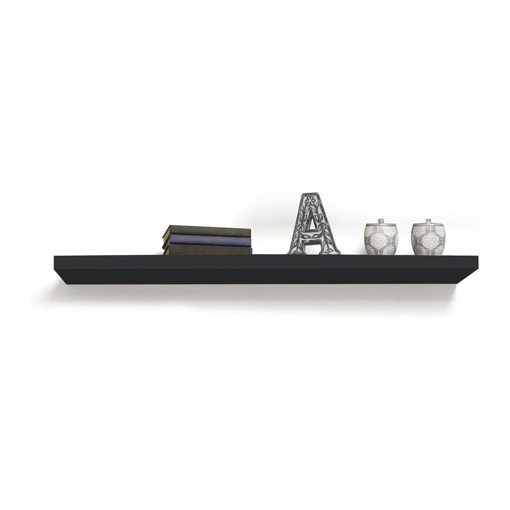 InPlace Invisible Brackets Shelf with Edge - MDF Floating Shelves for Wall wi...