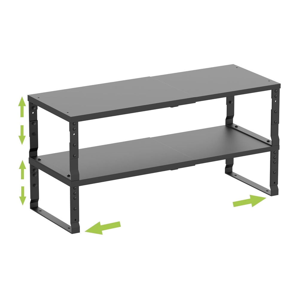 Jojocross Expandable Stackable Spice Rack Organizer for Kitchen Cabinet,Adjus...