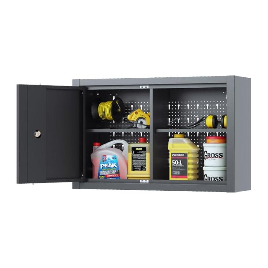 JZD Steel Wall Cabinet, Industrial-Grade Workshop Storage Solutions with Two ...