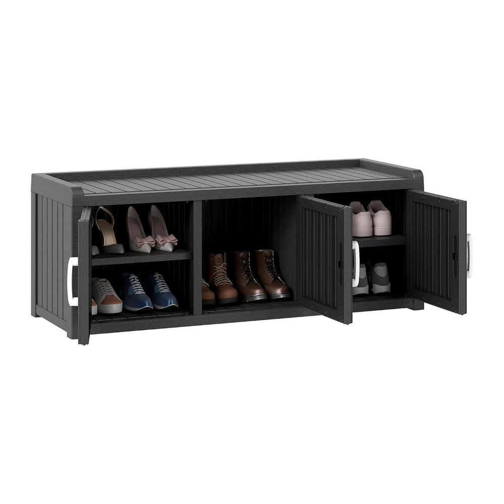 KAMABOKO 48.9" Shoe Storage Cabinet with Waterproof UV-Resistant, Entryw...