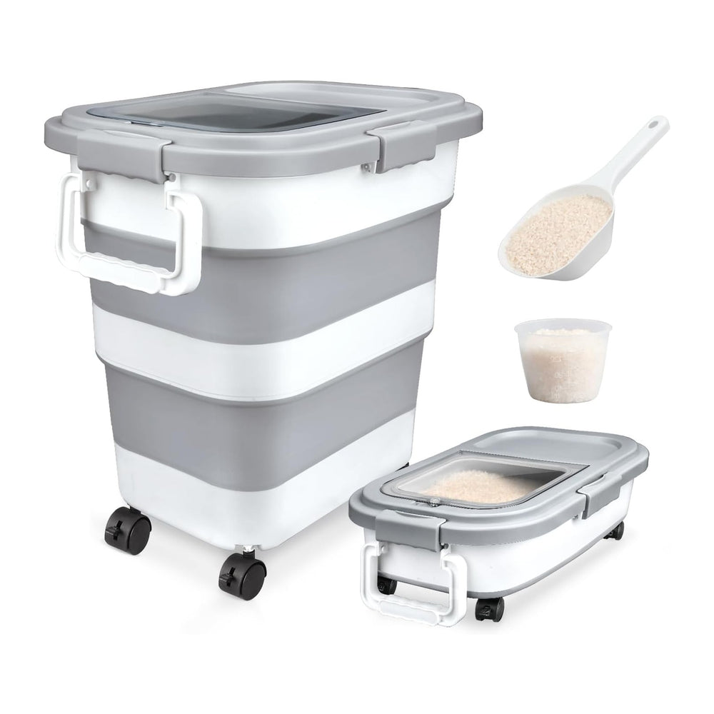 Komzon Rice Storage Container 10-40 lb, 25 lb Pet Dog Food Storage Container,...