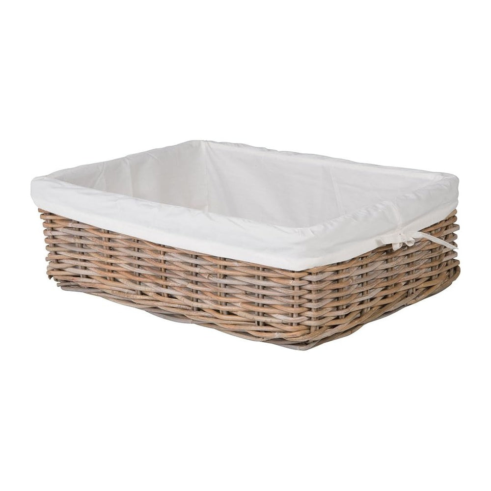 KOUBOO Rattan Underbed Removable Liner, Decorative Storage Basket, Organizer,...