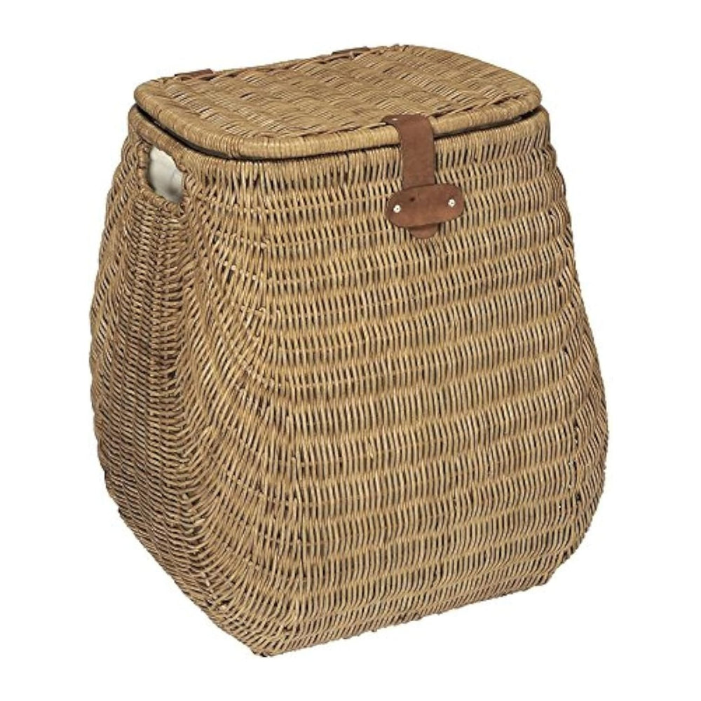 KOUBOO Wicker Rattan Laundry Hamper with Lid, Handles, Brown Storage Bin