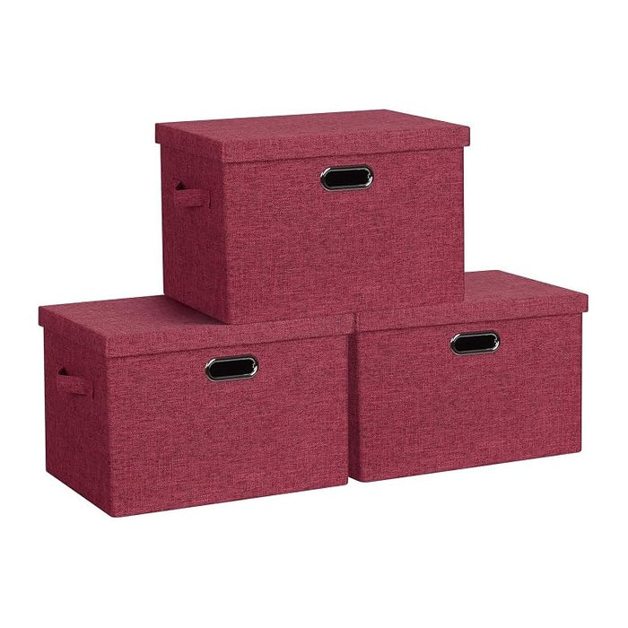 Large 17" 36 Quart Collapsible Stackable Storage Bins