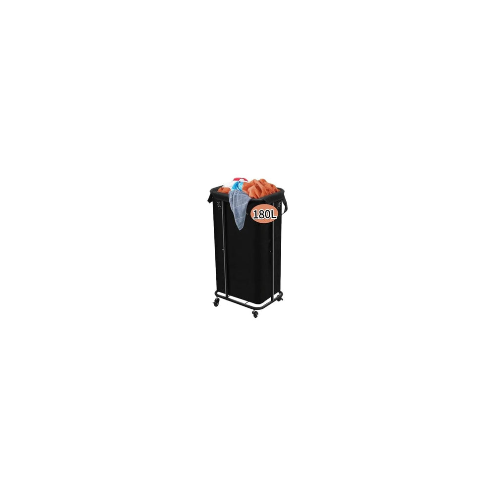 Longzhuo 180L Laundry Basket with Wheels, Rolling Laundry Basket with Removab...