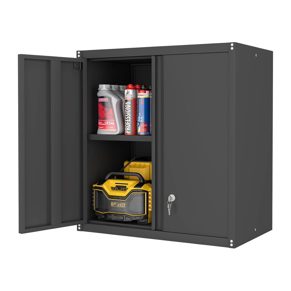 LUCYPAL Garage Storage Cabinet,27.95" H Metal Wall Cabinet with Locking ...