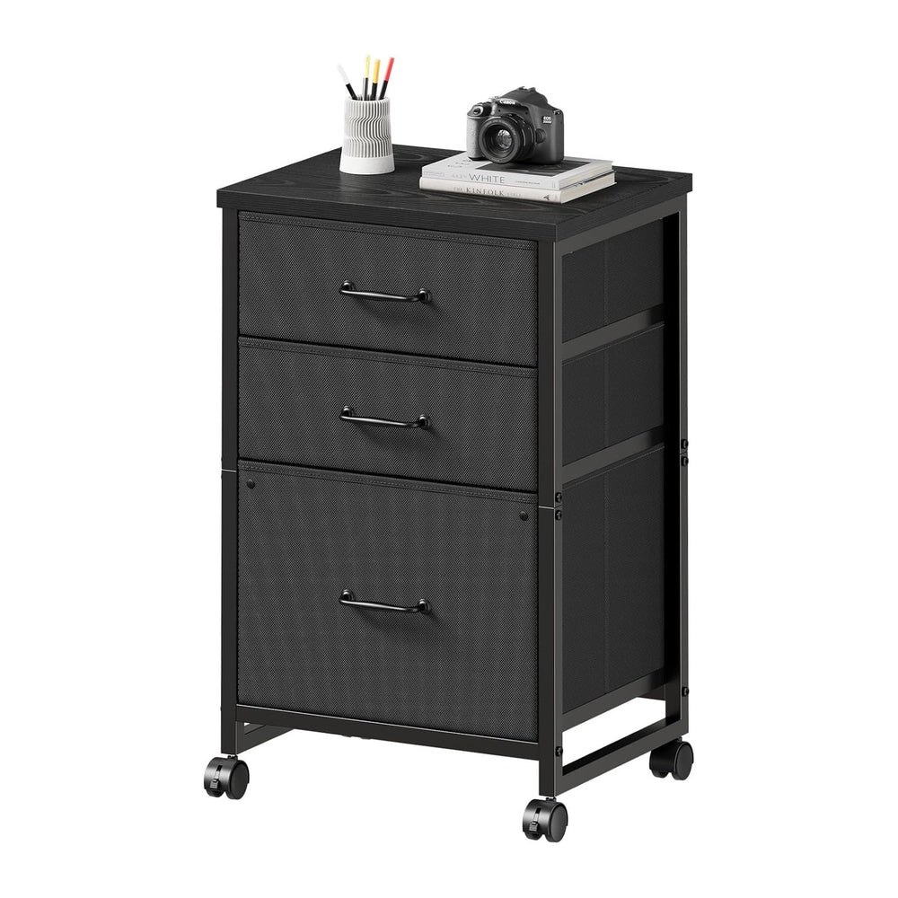 Maihail 3 Drawer File Cabinet on Wheels Fits A4 Size for Home Office