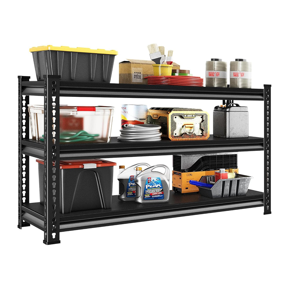 Metal Garage Shelving Heavy Duty，1530LBS Loads Garage Storage Shelves, 48”W 3...