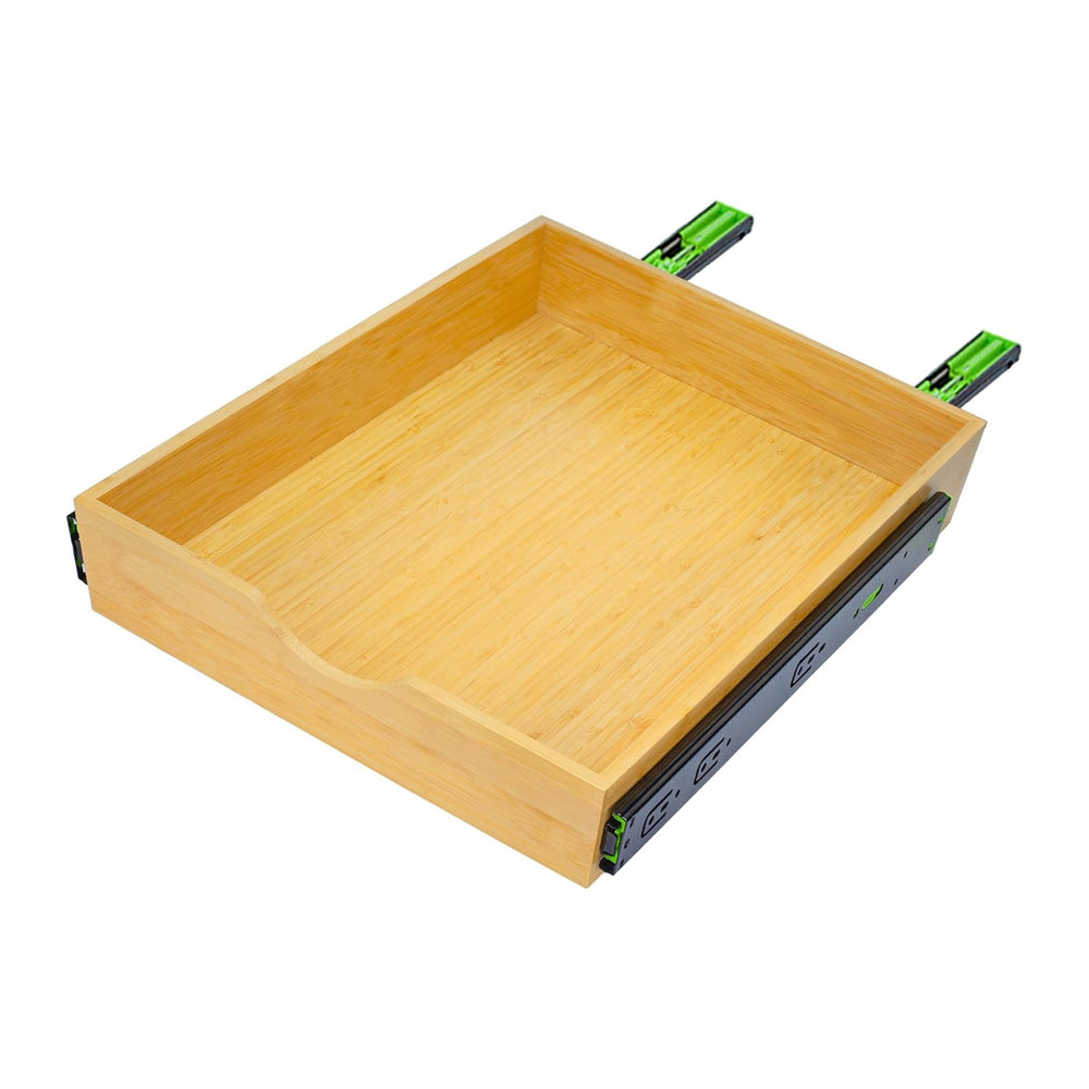 MinBoo Bamboo Pull Out Drawers for Cabinets 14" W x 21" D,Gliding S...