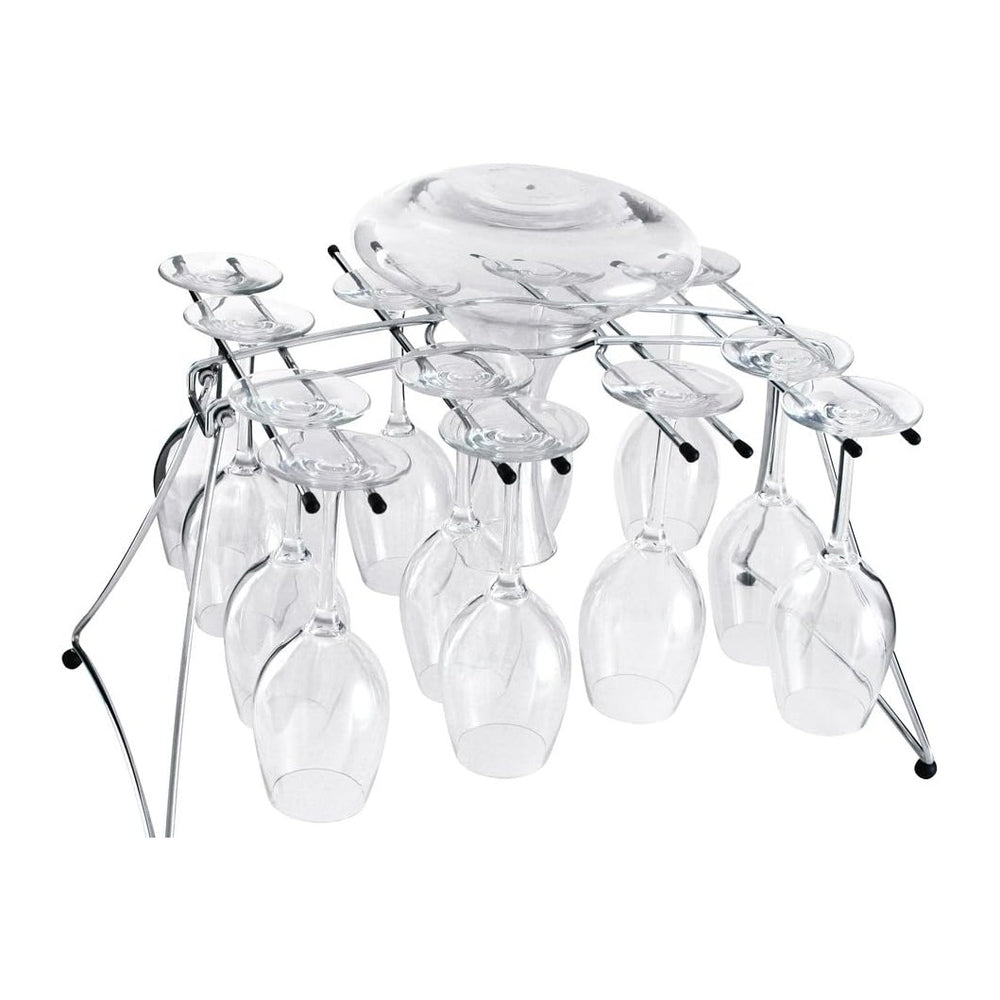 Oenophilia Fusion Stemware Wine Decanter Drying and Storage Rack - 16 Wine Gl...