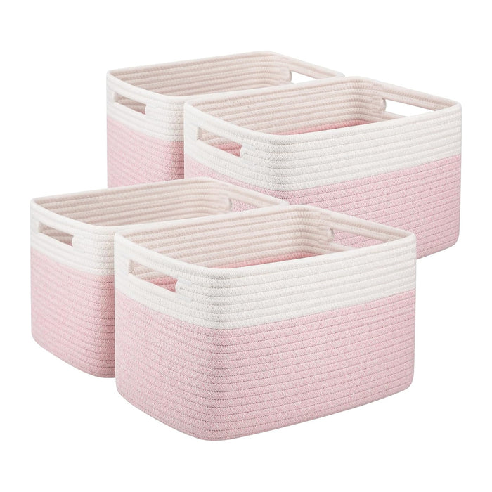 OIAHOMY 4 Pack Storage Baskets for Organizing, Basket for Shelves