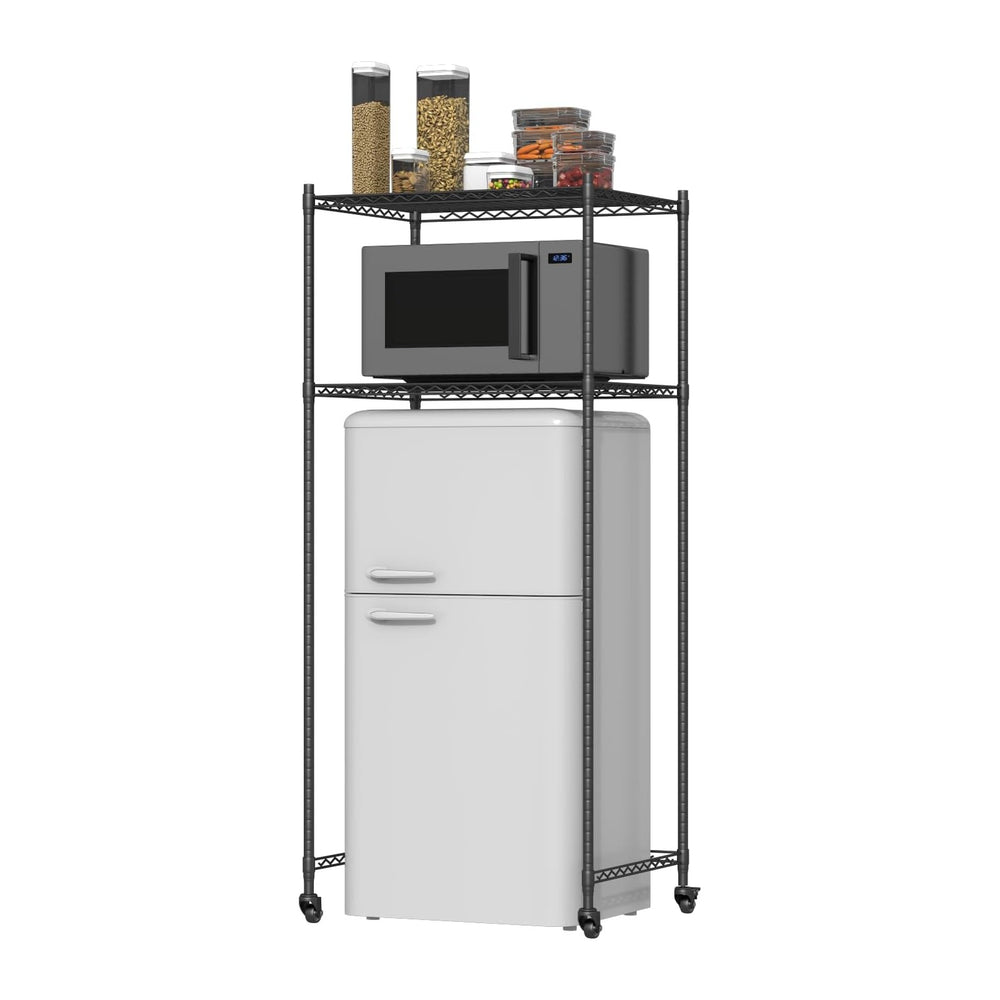 Over Mini Fridge Storage Rack, Height Adjustable, Flexible Storage
