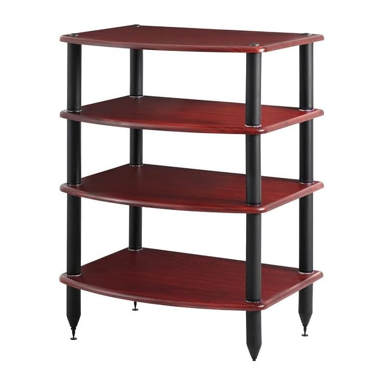 Pangea Audio Vulcan Four Shelf Audio Rack, Media Stand, and Components Cabine...