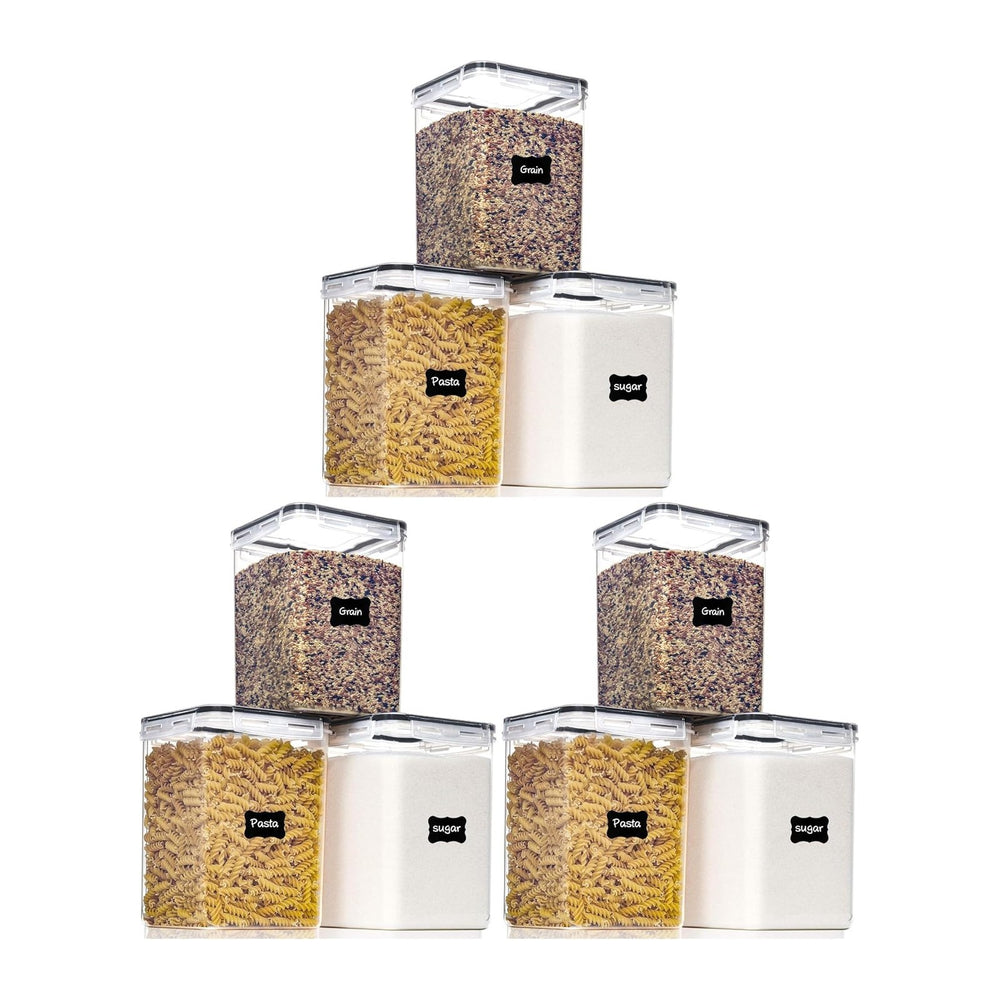 PANTRYSTAR Large Food Storage Containers with Lids Airtight 5.2L /176Oz, for ...