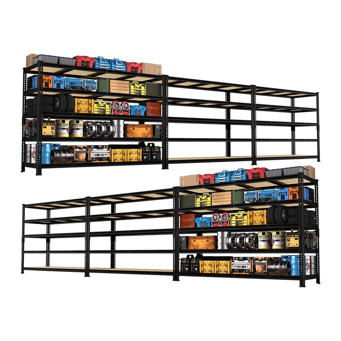 PrimeZone 60" W X 24" D X 72" H Heavy Duty Garage Storage Shelves, 3000 LBS