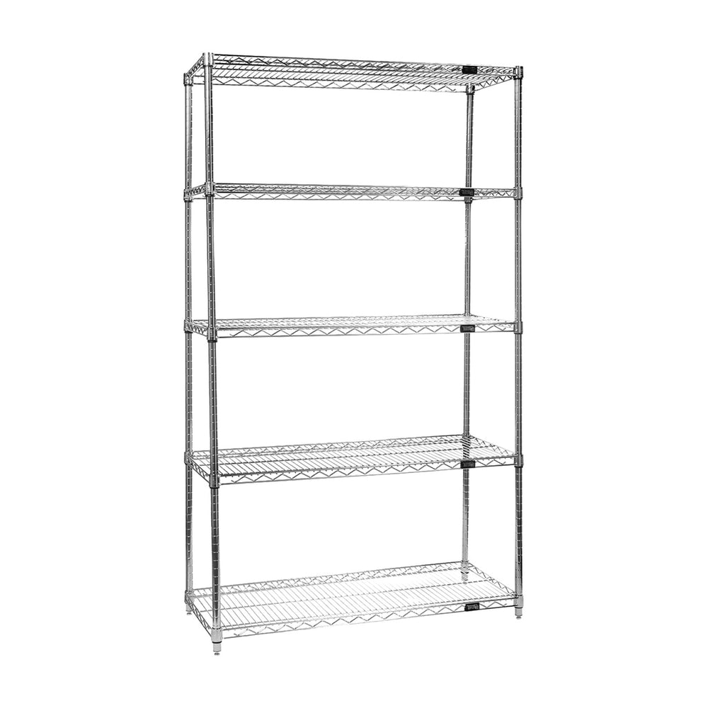 Quantum Storage Systems WR74-1842C Starter Kit Wire Shelves Chrome 4 Shelves ...