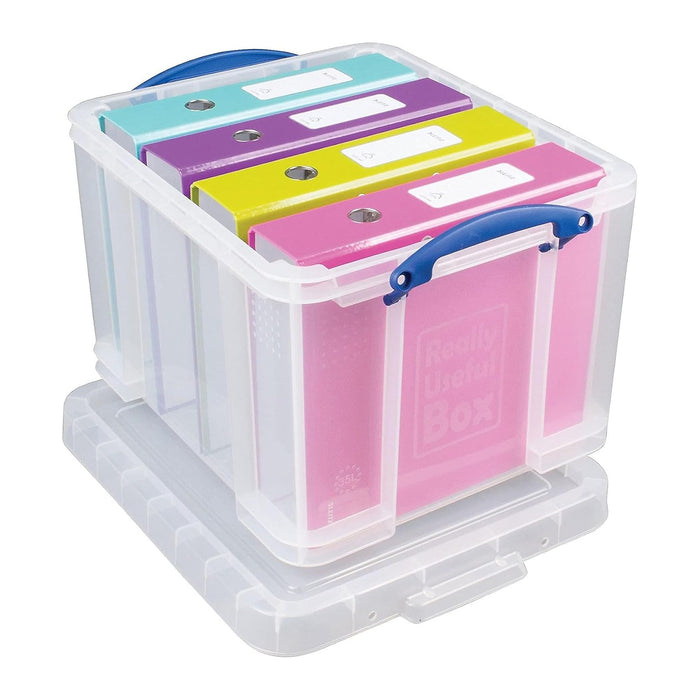 Really Useful Box 32 Liter Snap Lid Storage Bin. 3-Pack