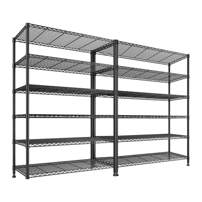 REIBII 6-Tier Storage Shelves, 75''H 1200LBS Garage Shelving for Warehouse
