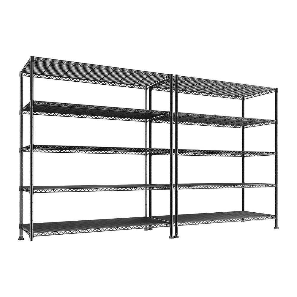 REIBII Heavy Duty 5-Tier Storage Shelves, 45.5''W for Kitchen Garage,...
