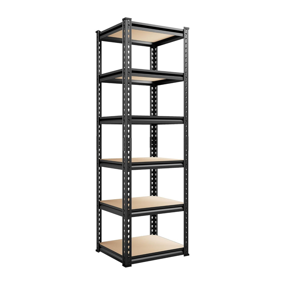 REIBII Storage Shelves for Pantry, Kitchen, 6 Tier Garage Shelving