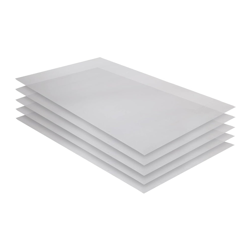 RESILIA Industrial Shelf Liner Set for Wire Shelving – 5 Pack, 24” x 48” Heav...