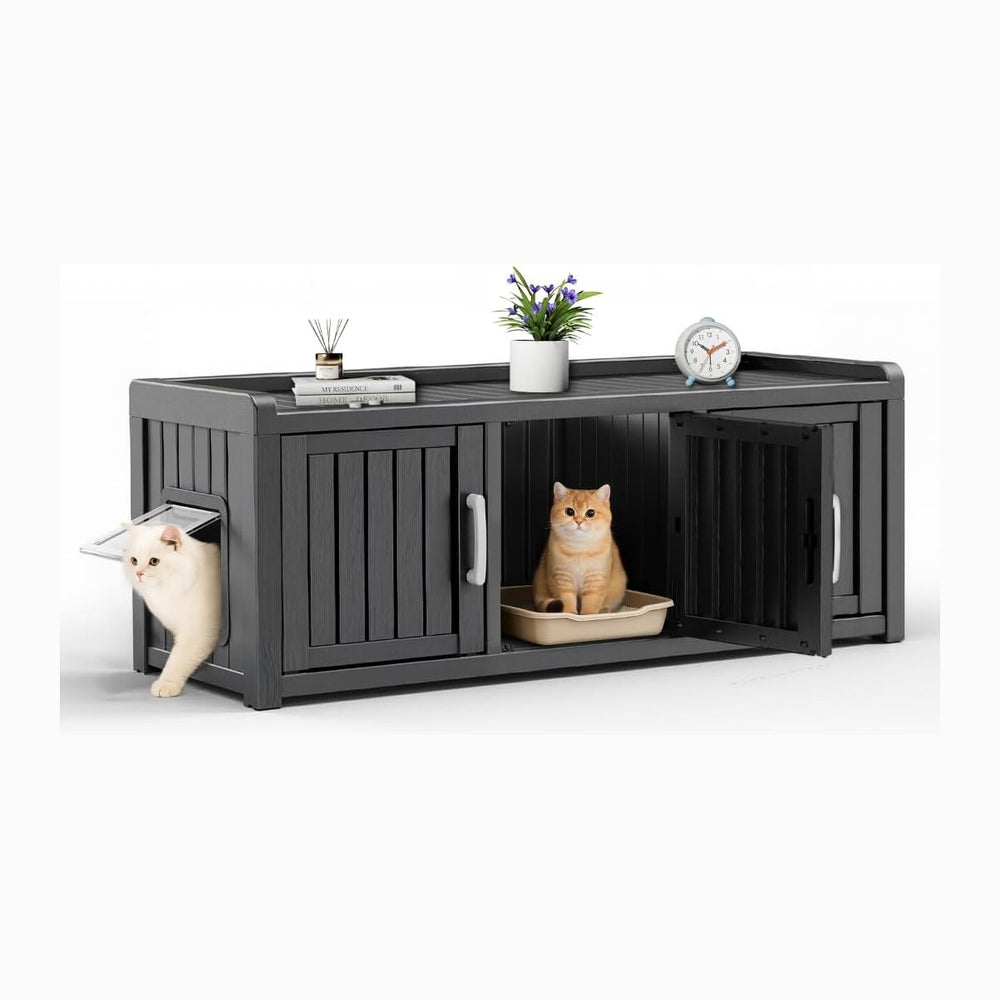 ROJIK Shoe Cabinet Waterproof UV-Resistant, Storage Bench Indoor Outdoor for ...