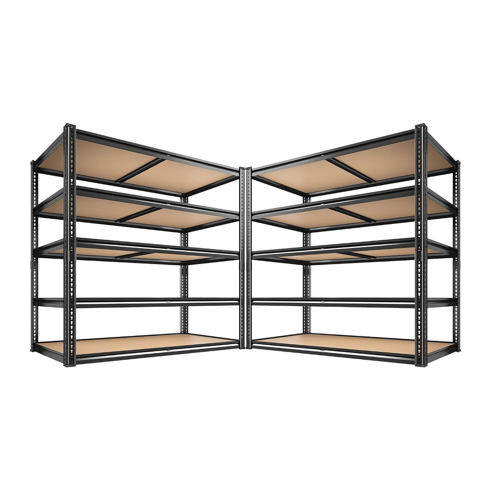 ROOMFAVE 40" W Storage Shelves 5 Tier Garage Shelving 2350LBS, 2PCS