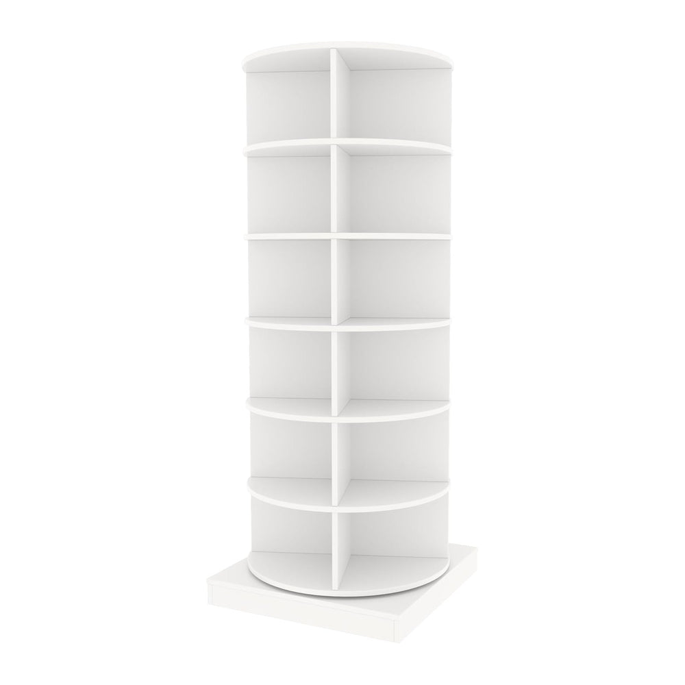 Rotating Shoe Rack, 6-Tier 360° Open-Shelf Shoe Organizer Tower, Freestanding...
