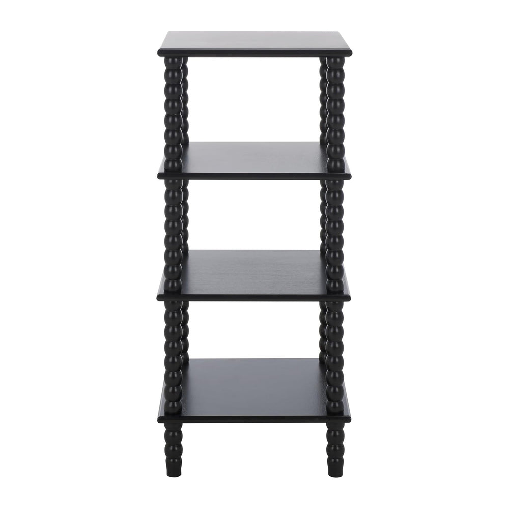 SAFAVIEH Home Collection Dilyn Matte Black 4-Tier Shelving Unit Etagere Books...