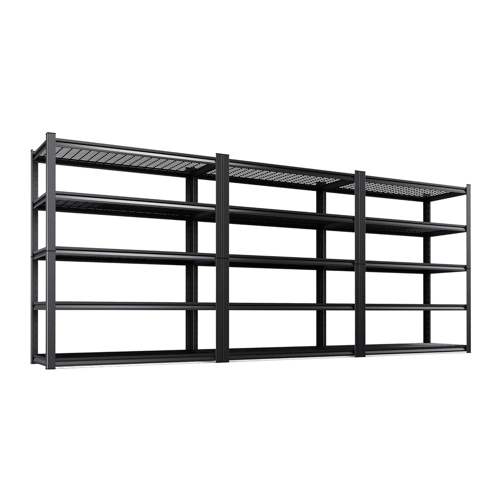 Set of 3 Garage Shelving-2500 lbs 5 Tier Storage Shelves,78"Hx46"Wx...