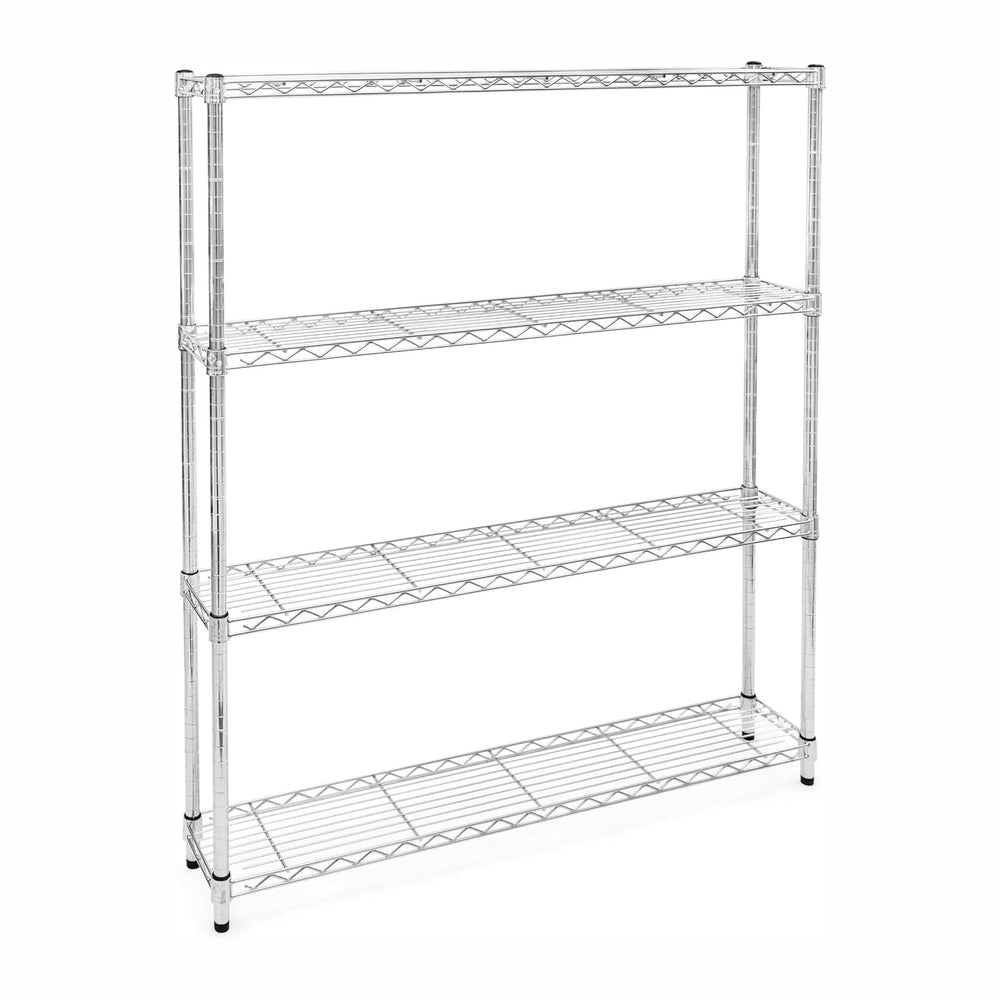 Shelving Inc. 8" d x 48" w x 84" h Chrome Wire Shelving with 4...