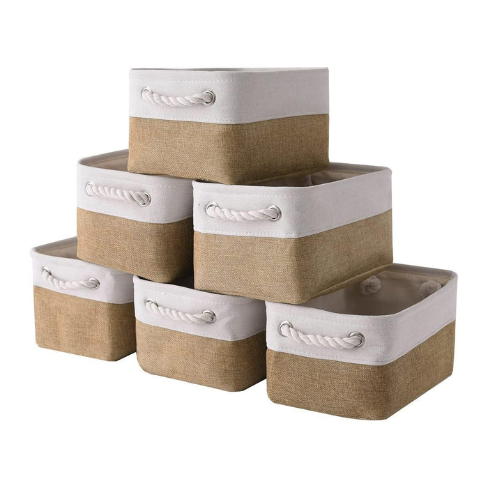 Small Baskets for Organizing, Collapsible Storage Baskets for Shelves, Storage