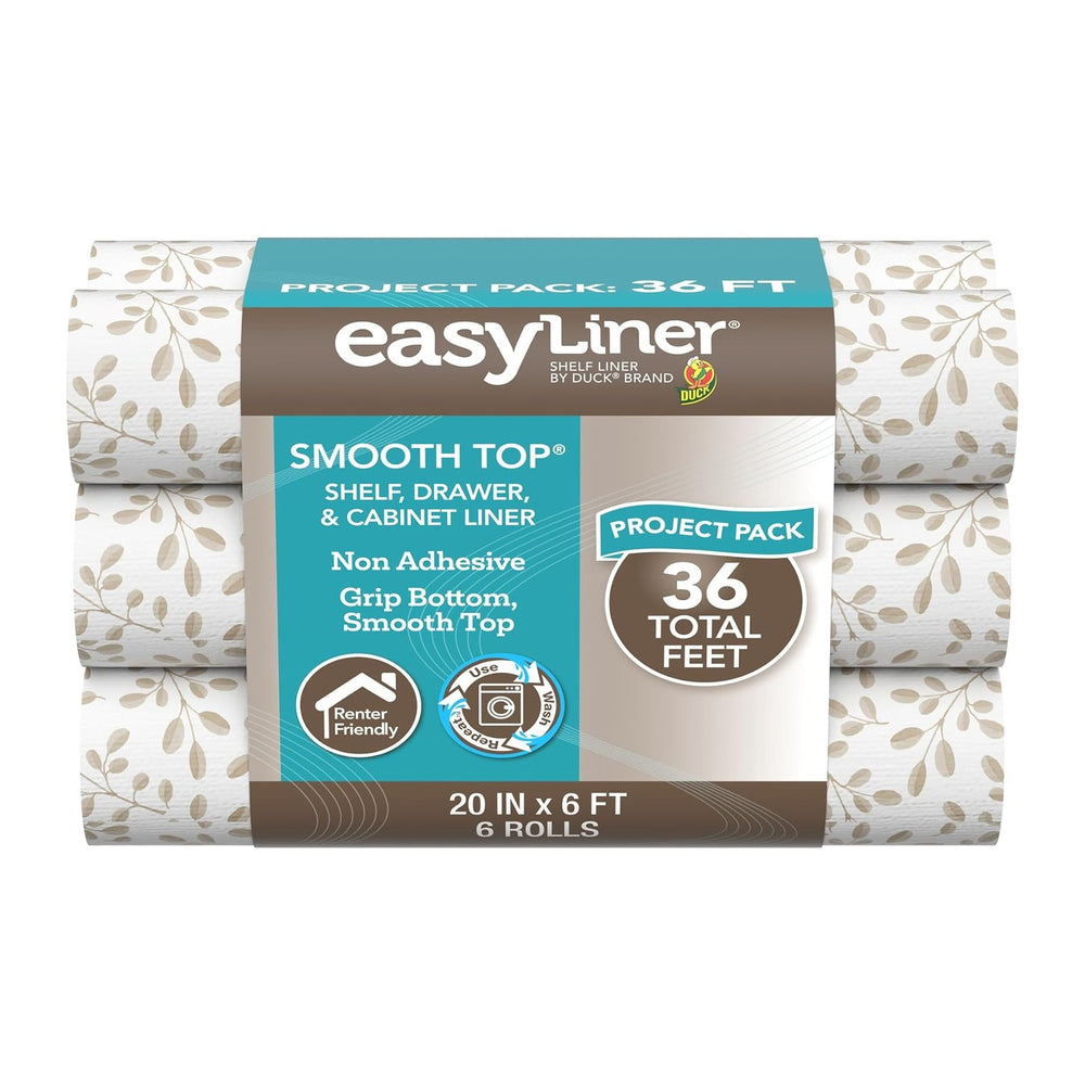 Smooth Top EasyLiner for Cabinets & Drawers, Easy to Install, Shelf Paper...