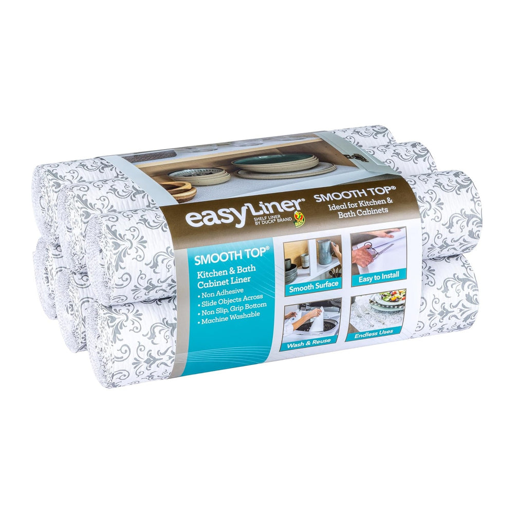 Smooth Top EasyLiner for Cabinets & Drawers, Easy to Install, Shelf Paper...