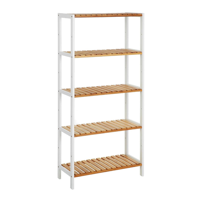 SONGMICS 5-Tier Bamboo Shelf, Freestanding Bathroom Storage Rack