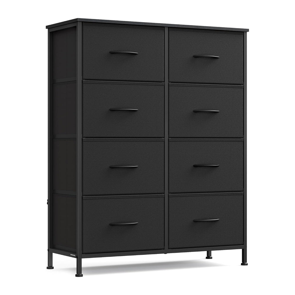 SONGMICS Dresser for Bedroom, Chest of Drawers, Steel, MDF, 8 Non-Woven Fabri...