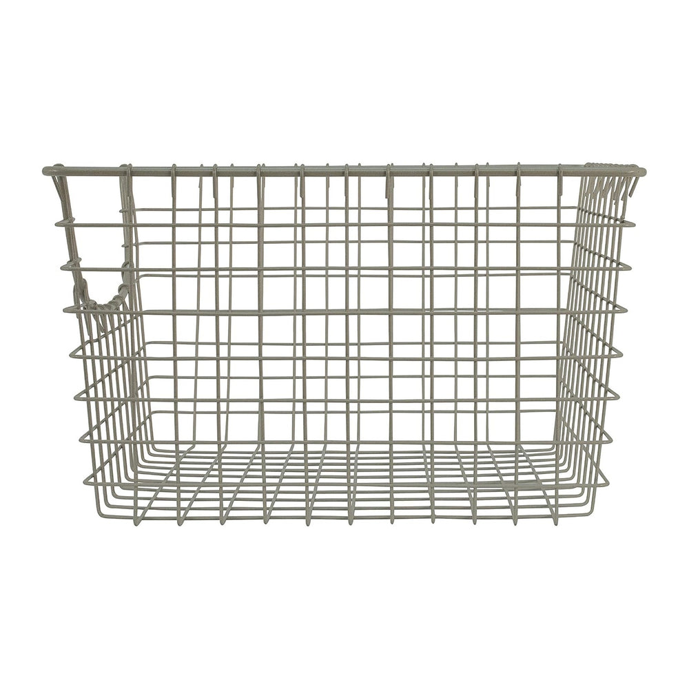 Spectrum Wire Scoop Basket Storage Bin Satin Nickel Nesting Metal Baskets Pac...