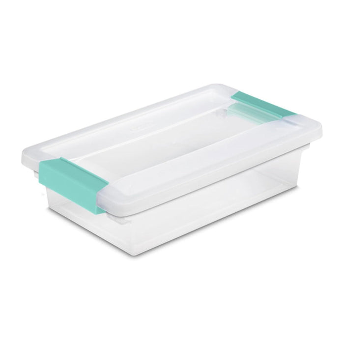 Sterilite 24-Pack Clip Box, Stackable Clear Plastic Bins