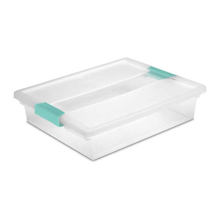 Sterilite 24-Pack Clip Box, Stackable Clear Plastic Bins