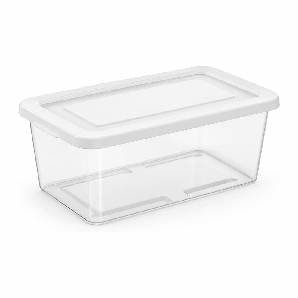 Sterilite 6 Quart Clear Storage Bins with Lids, 18-Pack Plastic Storage Conta...