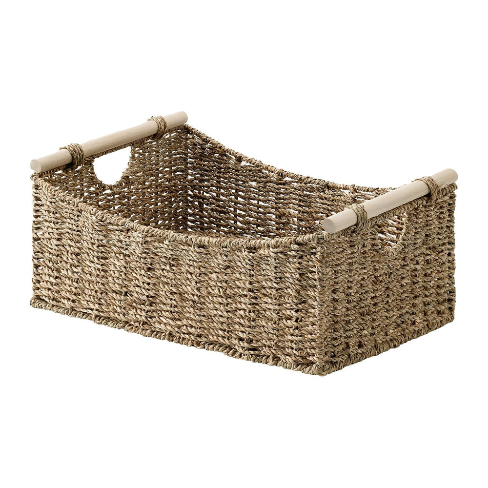 StorageWorks Large Wicker Baskets with Handles, Seagrass Basket, 1-Pack
