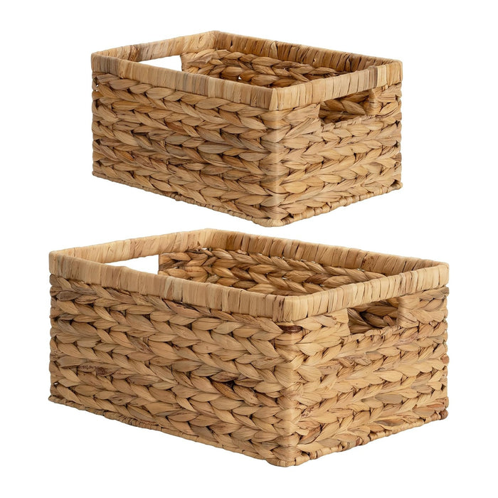 StorageWorks Wicker Storage Baskets, Large and Small Baskets, Handwoven Water