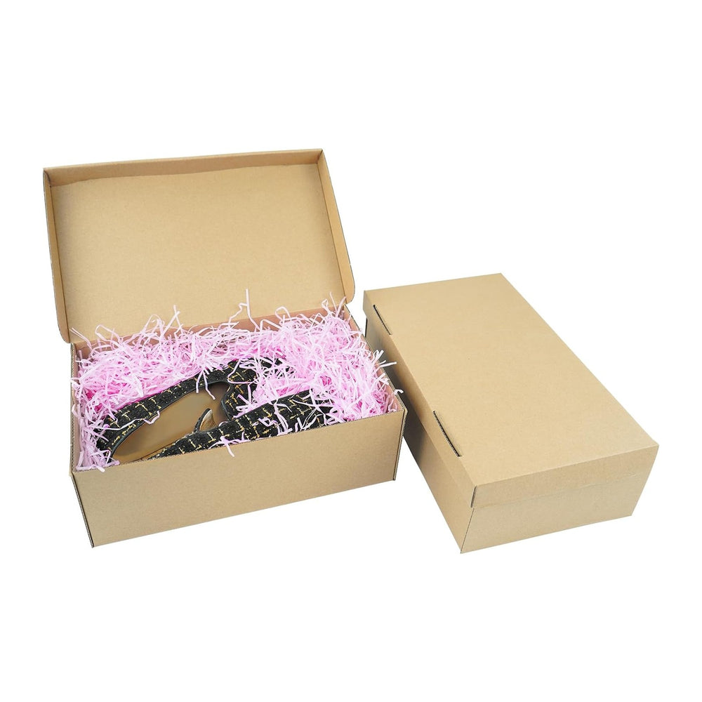 STRBOXONG Cardboard Shoe Boxes with Lid, 11.81x7.08x3.94, Multi-Purpose Stora...