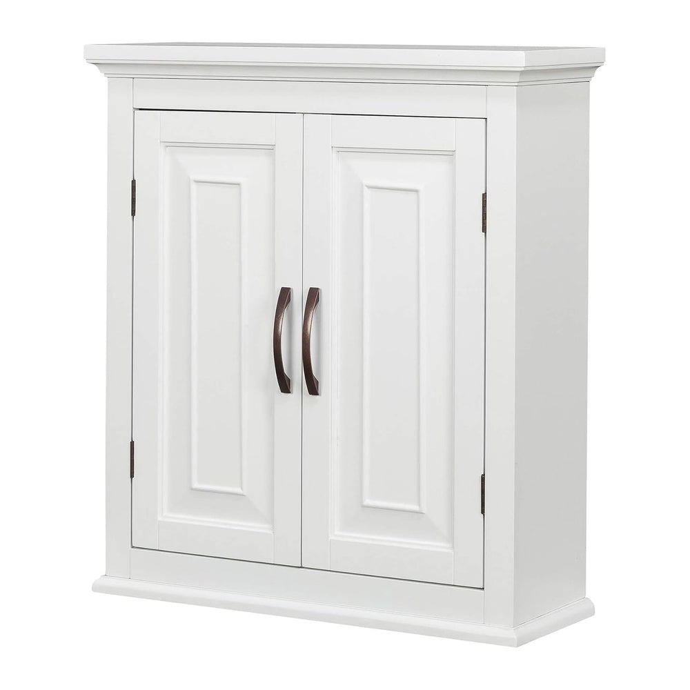 Teamson Home St. James Removable Wood Wall Cabinet 2 Doors 2 Adjustable Shelv...