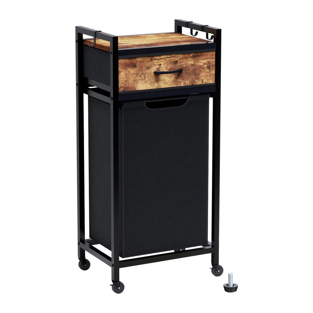 Timberer Laundry Hamper, Laundry Sorter, Rolling Laundry Basket with Drawer, ...