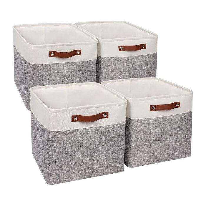 Univivi Storage Bins with Hard Bottom